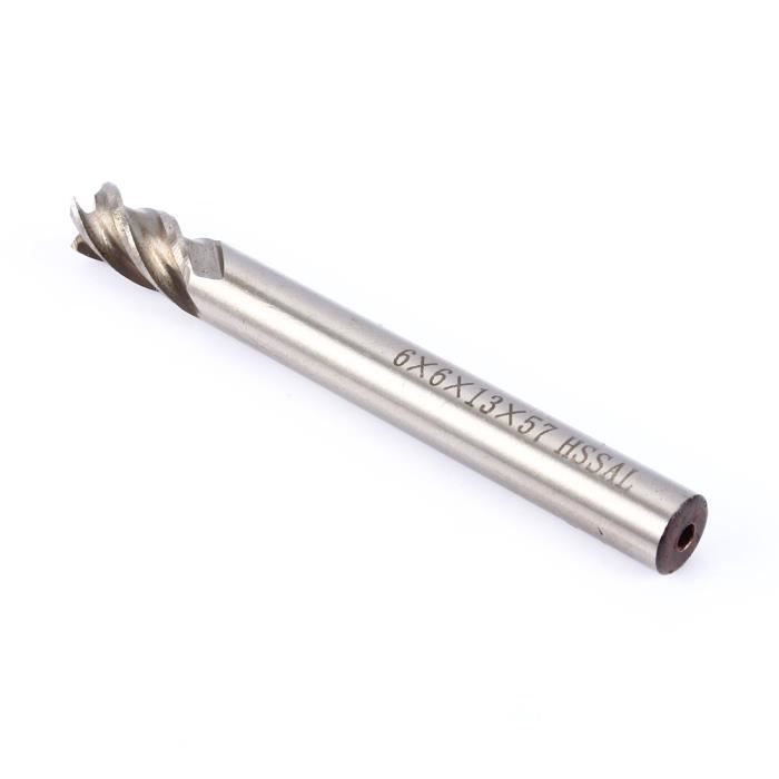 Fraise à Bout Carré CoCud 4mm - Carbure Tungstène M30, 2 Flûtes, Pour CNC Et Usinage Aluminium
