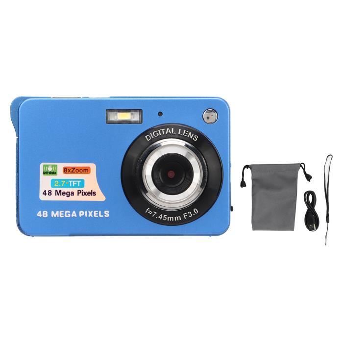 Appareil Photo Numérique Enfant 32Go - écran 4K 2,8 Pouces - 48MP - Zoom 16x - Anti-secousse - Idéal Pour YouTube, Vlog, Cadeau