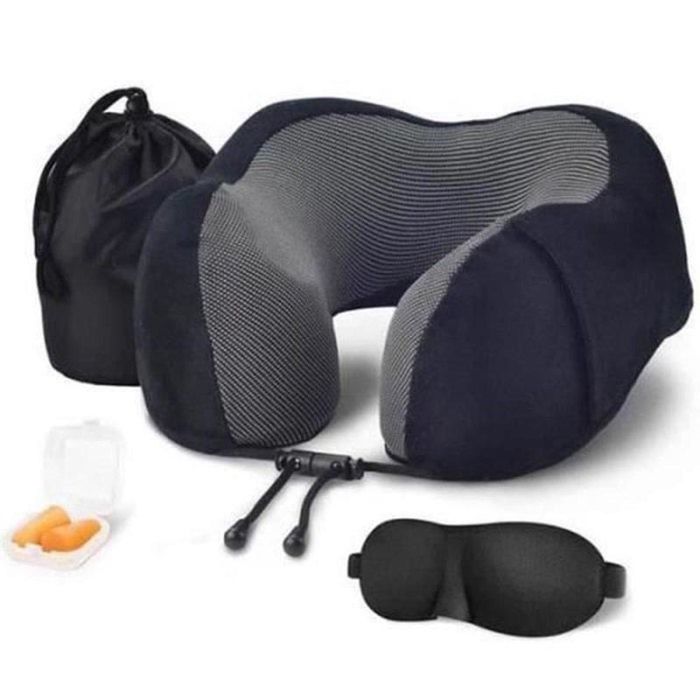 Coussin de soutien pour les enfants et les adultes Taosheng Oreiller de voyage en mousse à mémoire de forme avion train Voyage en voiture Oreiller de soutien pour le cou