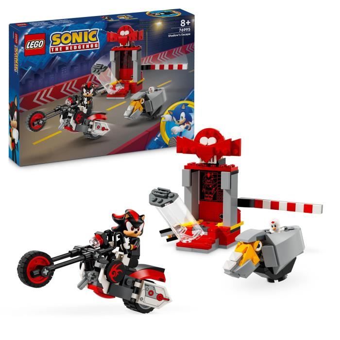 LEGO® 76995 Sonic Le Hedgehog ’Évasion de Shadow Jouet de Moto Figurines de Personnages Sonic du Jeu Vidéo