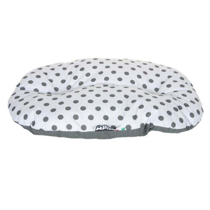 Coussin ovale pour chien - MARTIN SELLIER - Classic Grey Cherry - 65x45 cm - Ép. 5 cm - Tissu polycoton Coussin ovale pour chien - MARTIN SELLIER - Classic Grey Cherry - 65x45 cm - Ép. 5 cm - Tissu polycoton