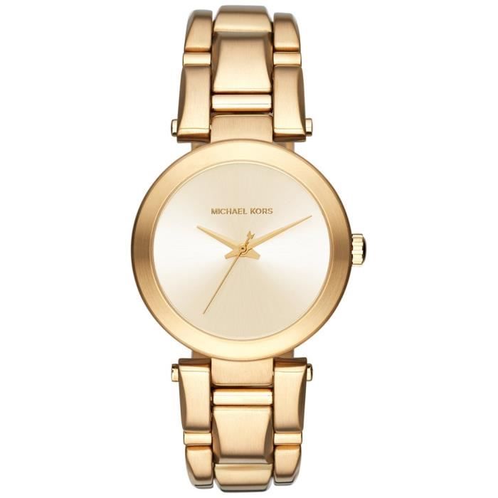 Montre Femme Michael Kors Delray MK3517 Or Cdiscount Bijouterie