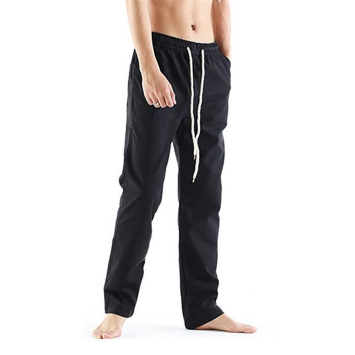 smilebuy Homme Pantalon en Mélange Coton Lin Large Décontracté Plage Été Léger Confortable Respirant Sarouels Pantalons de Jogging Casual Danse Sportwear Baggy Sweat Coul smilebuy Homme Pantalon en Mélange Coton Lin Large Décontracté Plage Été Léger Confortable Respirant Sarouels Pantalons de Jogging Casual Danse Sportwear Baggy Sweat Coul