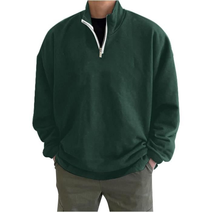 Sweat shirt sale sans capuche homme