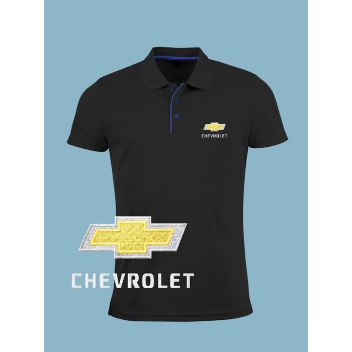 CHEVROLET CORVETTE officiel Homme Polo Shirt avec logo brodé