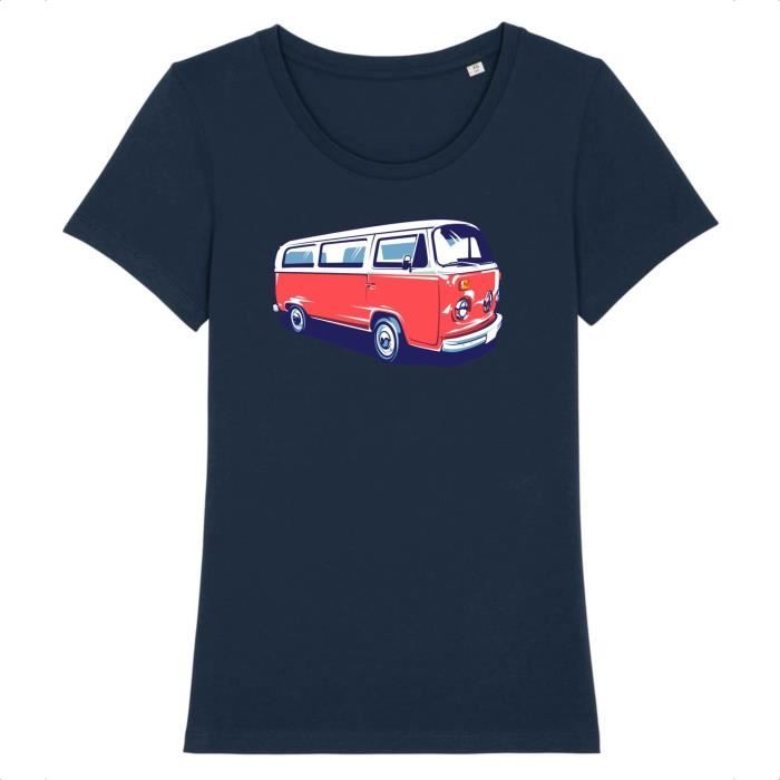 Tee shirt van combi vintage Pour femme Coton 100 bio