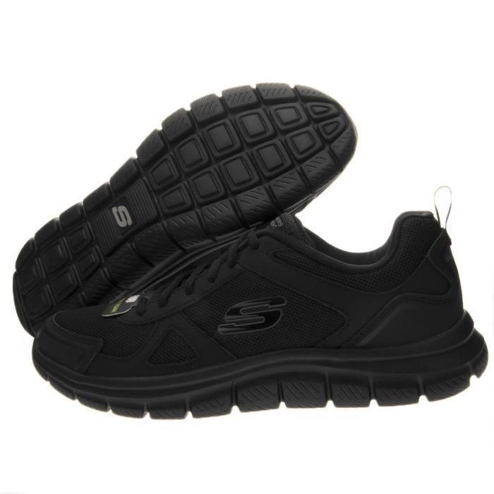 Baskets Skechers Track Scloric 52631-BBK - SKECHERS - Homme - Noir - Textile - Lacets - Plat Baskets Skechers Track Scloric 52631-BBK - SKECHERS - Homme - Noir - Textile - Lacets - Plat