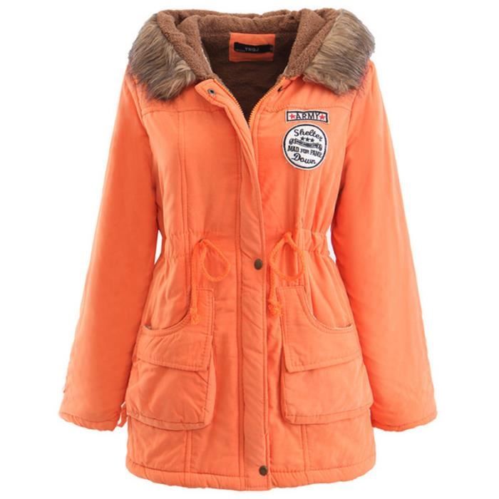 Parka femme sales orange