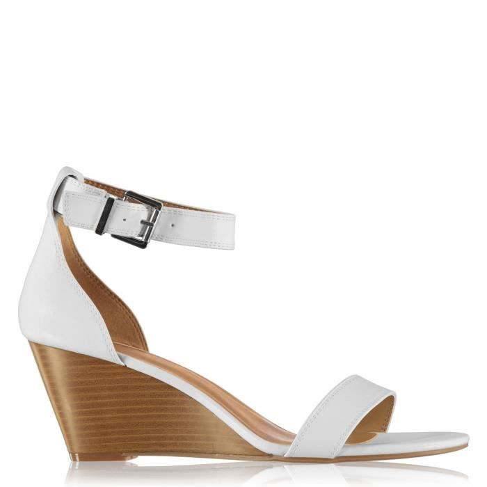 Aldo Femmes Abaussa Sandales À Talons D'Été Décontractées Bout Ouvert Blanc  - Cdiscount Chaussures