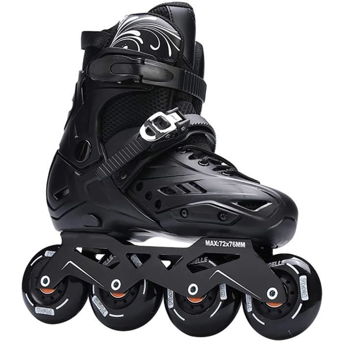 Sljj patins à roues alignées réglables, patins à roulettes dextérieur pour femmes et hommes