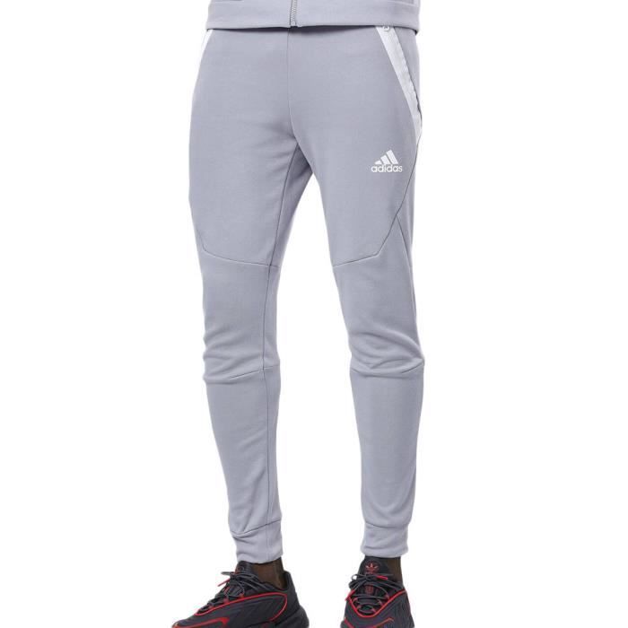 Jogging Running Homme Adidas - Bleu - Coupe slim - Taille élastique - Jambes fuselées