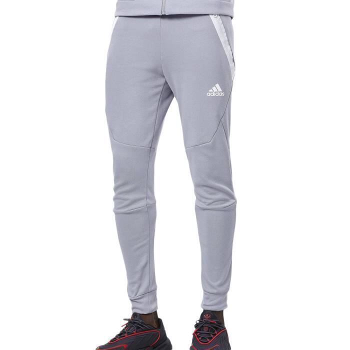 Jogging Running Homme Adidas Bleu Coupe slim Taille elastique Jambes fuselees Bleu Cdiscount Pret a Porter