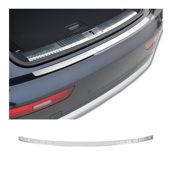 Protection Seuil De Coffre Pour Audi Q5 FY (2017-2024) - Acier Chromé, Installation Adhésive Sans Perçage - 9