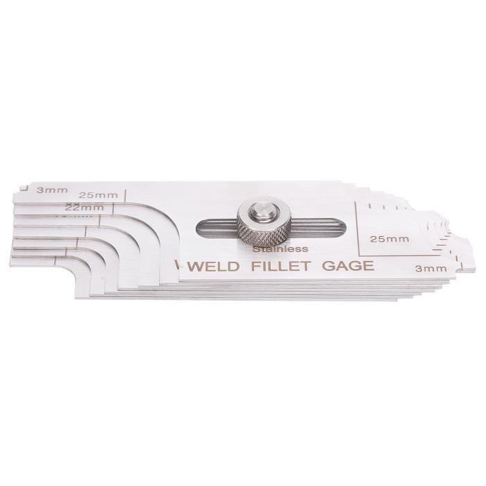 Jauge De Soudage Inspection Soudure Acier Inoxydable - Outil Mesure Angle Épaisseur Multifonction