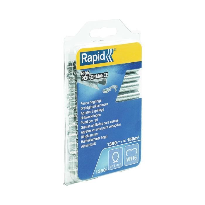 Agrafes à grillage VR16 Rapid Agraf galvas 1390 ag
