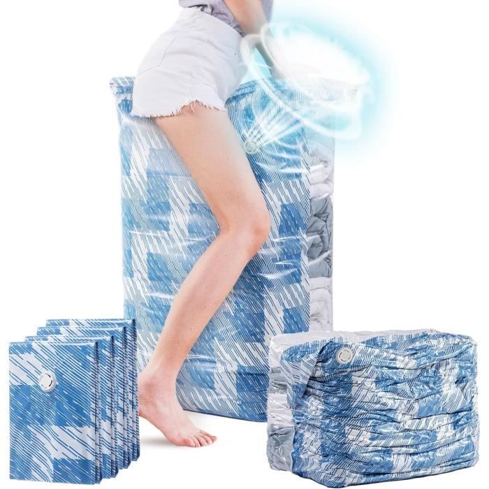 Sac De Compression Voyage - Gain De Place 75%, Réutilisable, Pour Vêtements Et Couettes