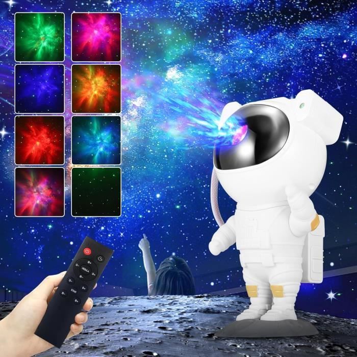 Projecteur Étoiles Astronaute LED - Lampe Plafond Galaxie Nébuleuse - Télécommande