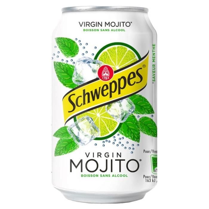 Schweppes Virgin Mojito 33cl Pack De 24 Achat Vente Soda