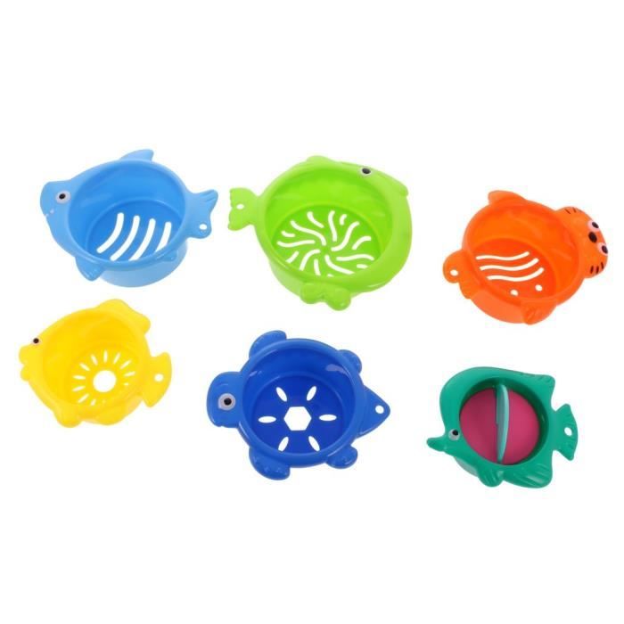 Baignoire Bebe Jouet Empilable Tasse Lavable Et Durable Jouet D Eau Jouet De Bain Pour Enfants 1 Cdiscount Jeux Jouets