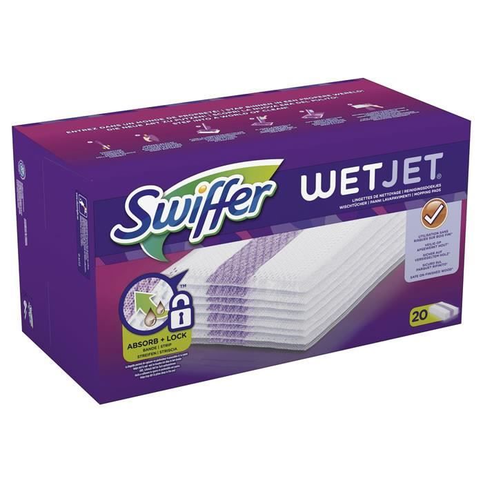 LOT DE 2 - SWIFFER WetJet - Lingettes pour balai Wet Jet 20 lingettes -  Cdiscount Puériculture & Eveil bébé