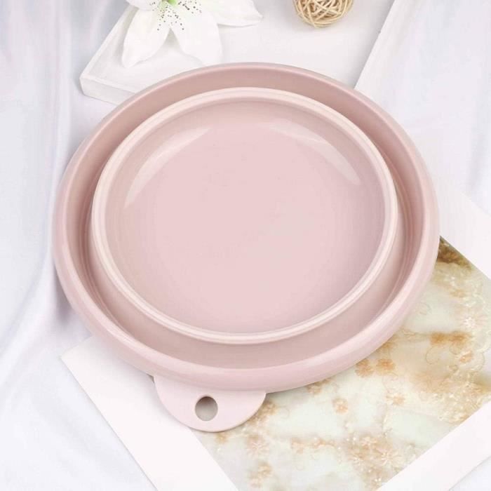 2 Passoires De Cuisine En Plastique épaissi - Panier égouttoir Multifonction Pour Pâtes, Légumes, Fruits - Couleurs Rose Et Vert