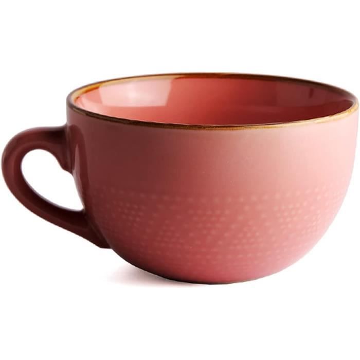 Grande Tasse à Café Céramique TuYines 700 Ml - XXL Pour Cappuccino, Bol - Noël