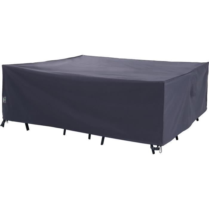Housse de protection pour table de jardin 180 x 100 x 75 cm Transparent