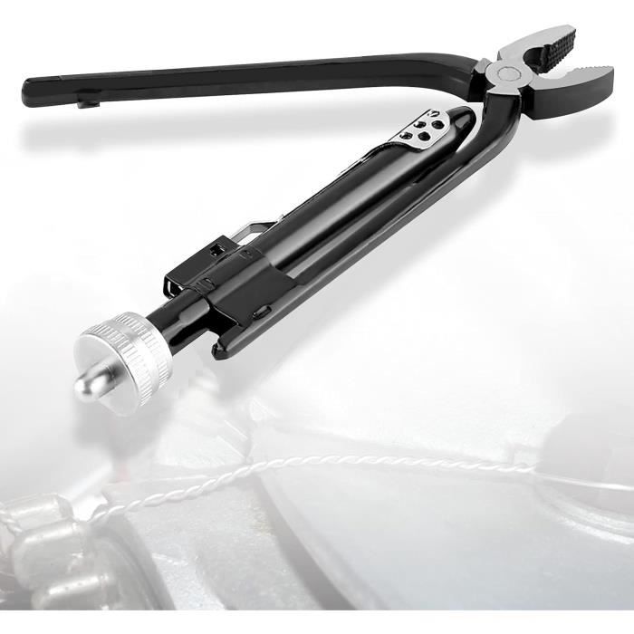 Lot De 2 Pinces 4mm De Sécurité Large Ouverture: 1 Rouge 1 Noire - Zenitech