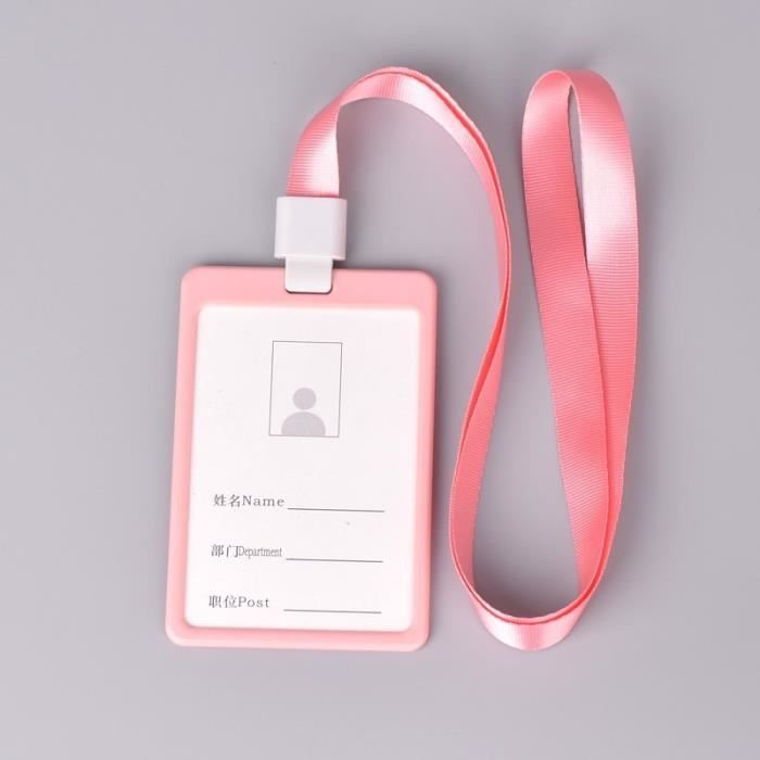 ROSE tui Porte Badge Carte Visite ID Travail Identit Housse en