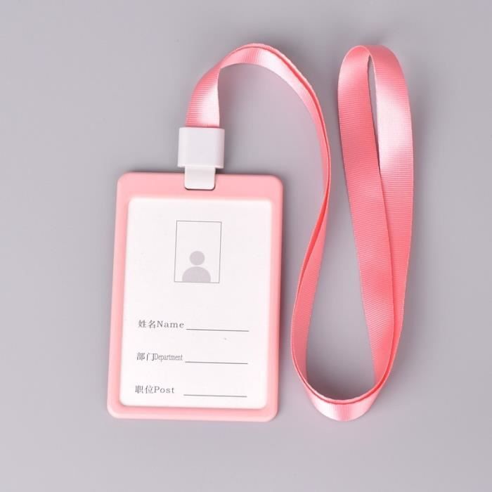 Porte-carte en plastique transparent, porte-carte d'identité, étui  transparent, porte-badge pour carte de