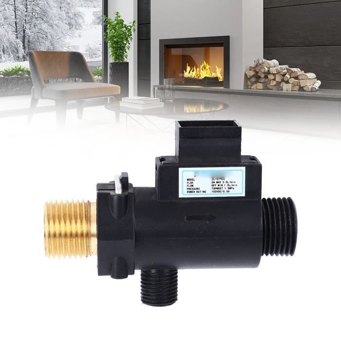 Interrupteur De Débit à Palette FS-11 – Capteur Eau Réglable 1-?? L/min, Résistant Haute Température 100°C, Pour Pompe à Chaleur, Chauffe-Eau, Climatiseur