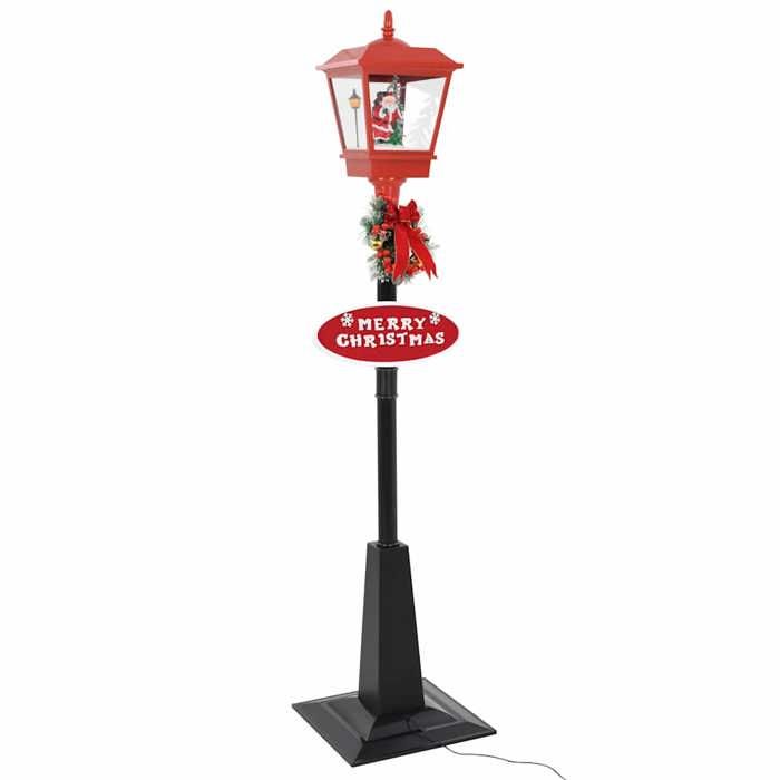 vidaXL Lampadaire de Noël avec Père Noël Lumière de Noël