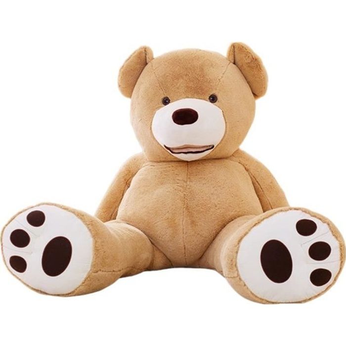 Peluche g ante YUNNASI Nounours brun clair 250cm Jouet doux