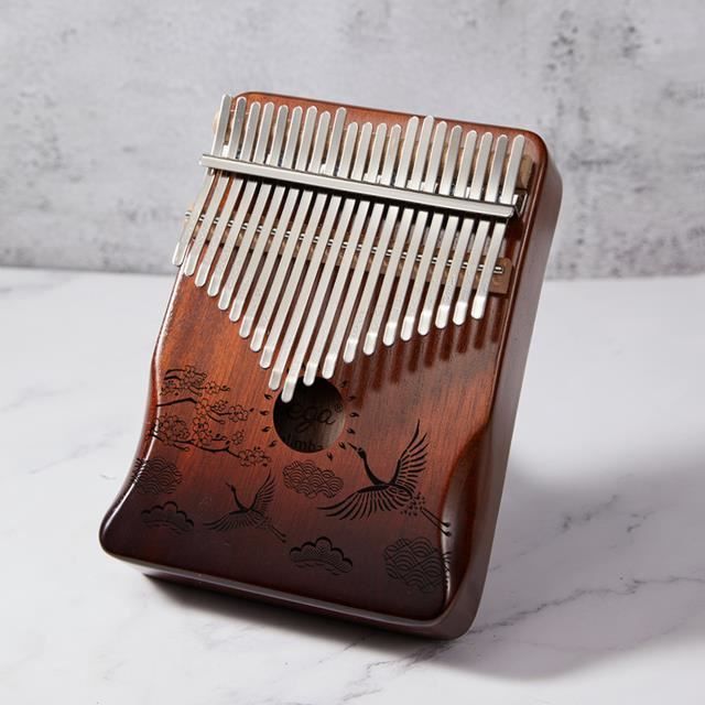 Kalimba (piano à Pouce) En Noyer Noir De Luxe - 34 Touches, Clé De Do, Avec Micro Et Accessoires - Idéal Pour Débutants Et Musiciens - 3