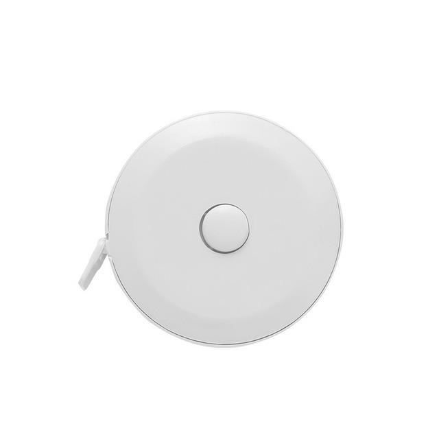 Mètre Ruban Souple Fenteer 2m - Mini Règle Flexible Avec Verrouillage - Compacte 45x45x20mm, Idéale Pour Couture, Bricolage, Mesures Corporelles - Rose