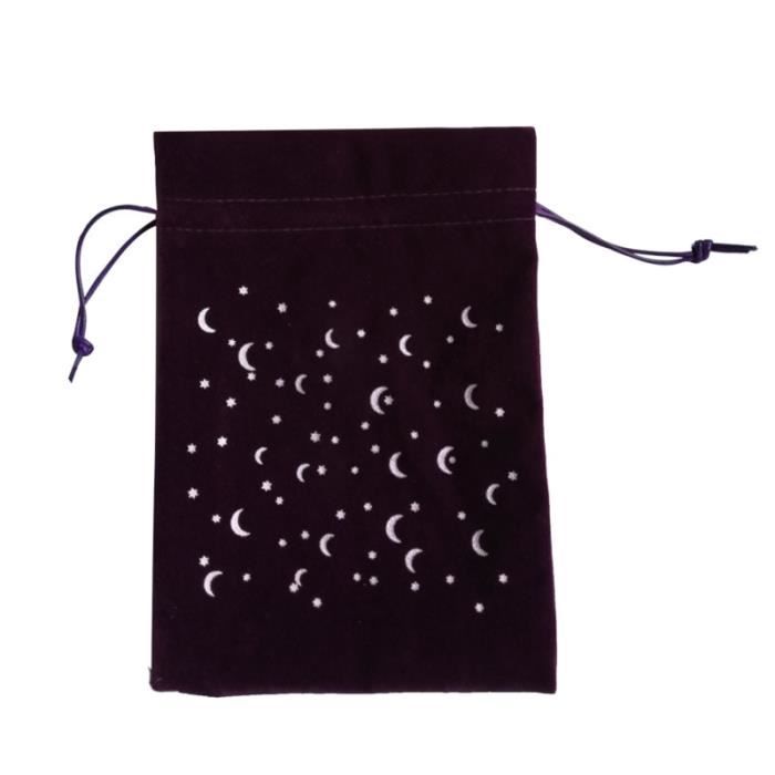 Sac En Velours Pour Cartes De Tarot – 2 Pièces, 12 Constellations, 18×13 Cm