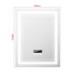 Wiss Miroir De Salle De Bains Avec Led Reglable Bouton Tactile