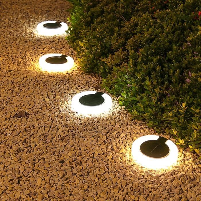 Generic Pack 4 LED Solaire Alimenté Sous Sol Lampe Extérieur Étanche Jardin  Paysage Éclairage à prix pas cher