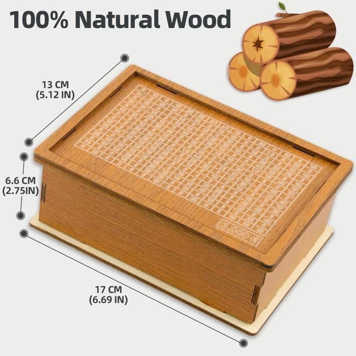 Tirelire Japonaise Tirelire 5000 € Boîte D'épargne Tirelire Magique Tirelire Pour L'argent Adultes Pour économiser Des épargne Banques En Bois Rétro