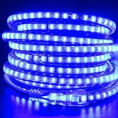 Ruban LED Dimmable 220V IP65, 120 LED/m, Télécommande 15 Touches - 2m Blanc Chaud Pour Cuisine, Escalier, Déco Noël