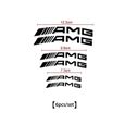 6 pièces Stickers Autocollant Etrier De Frein pour AMG-2