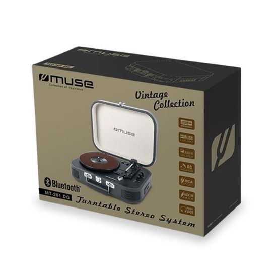 Muse MT-201 BVB - Platine Vinyles Muse sur