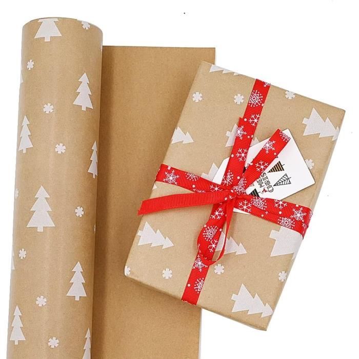 Papier cadeau Papier de Noël Rouleau Papier d'emballage Fête des récoltes  Taille : 70 x 50 cm, 5 modèles différents - Cdiscount Beaux-Arts et Loisirs  créatifs