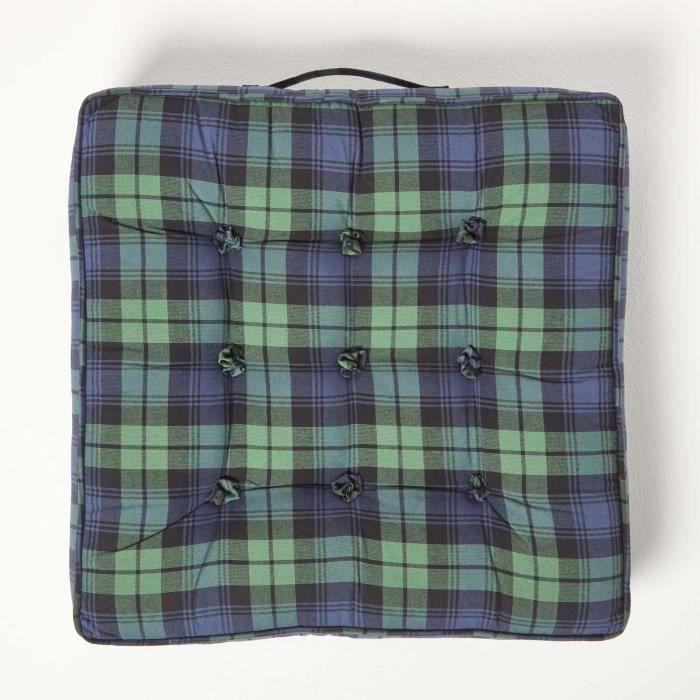 Coussin Rehausseur Carré 100 % Coton 10 Cm Épais 40x40 Cm - Confort Optimal Gris Foncé !