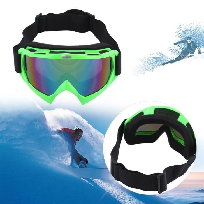 HuoBi Masques de ski Lunettes de sports de neige d'extérieur Masques de ski  coupe-vent et antibuée, 100% de protection UV, convient aux hommes, aux  femmes, aux adultes et aux jeunes : 