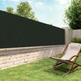 Brise vue occultant pour jardin - LINXOR - 2 x 10 m - Vert - haute qualité et résistant-3