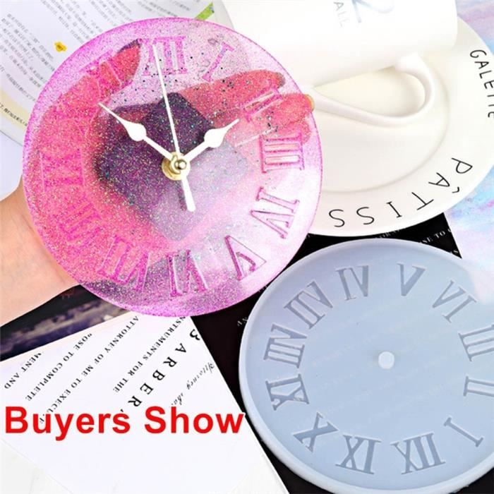 Resine moule silicone horloge moule creatif a la main epoxy artisanat bricolage Cdiscount Beaux Arts et Loisirs creatifs