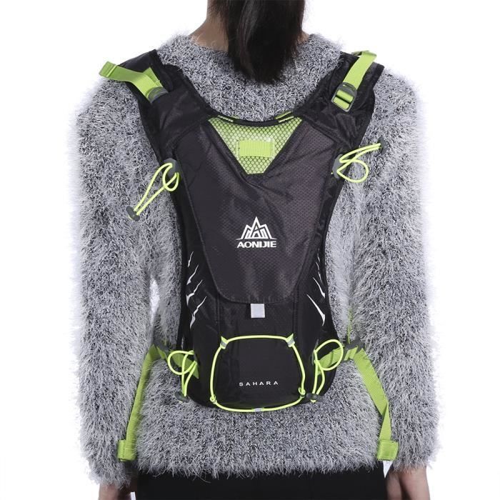 Sac à dos ultraléger pour hommes, 5l, pour course en plein air, gilet d'hydratation, Jogging, respirant, pour Marathon, vélo, bouteille d'eau, 500ML  201768104