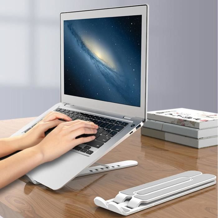Accessoires tablettes,Support pliable en alliage d'aluminium et plastique pour  ordinateur portable,pour MacBook Pro - Type Rose -B - Cdiscount Informatique