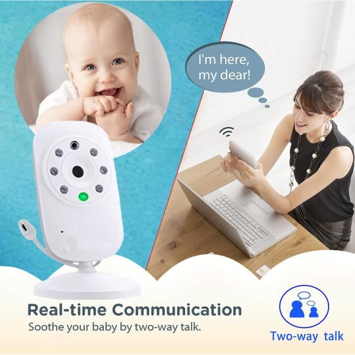 Dr.Care Moniteur Bébé Intelligent WiFi 5,5" - Écran Partagé 1080P